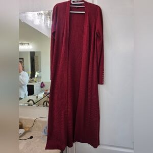 White House Black Market Women's Size L Duster Sweater